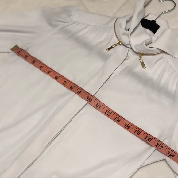 Louis Vuitton Uniforms Semi-Sheer White And Gold Button Up Blouse Dress Shirt - Picture 14 of 15